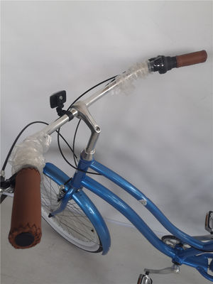 26 inch Aluminium Frame 7 Speed Vintage Beach Cruiser Bike met achterste drager