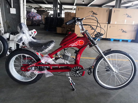 Max. snelheid 40km/h 80cc gemotoriseerde benzine gas motor set voor chopper fietsen 2 slag