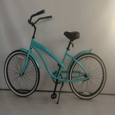 26&quot; Aluminium frame Single Gear Hybrid Beach Cruiser Bike 2024 Niet-achterafdempende