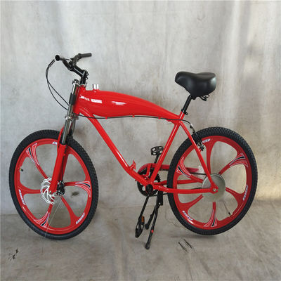 26 inch gas aangedreven gemotoriseerde fiets frame met benzintank en 80cc motor kit