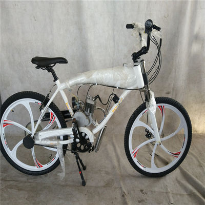 26 inch gas aangedreven gemotoriseerde fiets frame met benzintank en 80cc motor kit