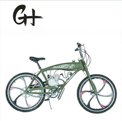 26 inch gas aangedreven gemotoriseerde fiets frame met benzintank en 80cc motor kit