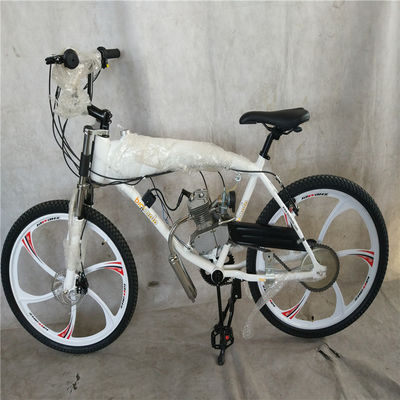 26 inch gas aangedreven gemotoriseerde fiets frame met benzintank en 80cc motor kit