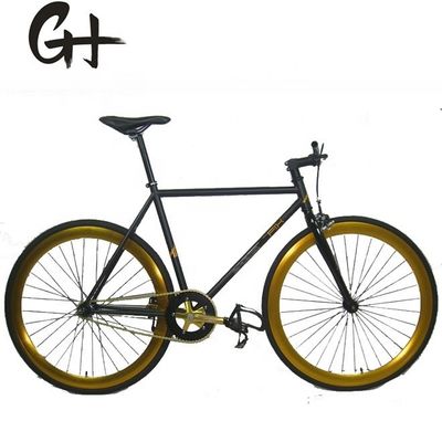 Vorkmateriaal Staal 700C Hi-Ten Frame OEM CE Single Speed Flip-Flop Hub Fixed Gear Bike