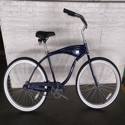 Big Logo Volwassenen 26 inch Single Speed Beach Cruiser Fiets met Front Carrier Optie