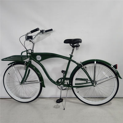 Big Logo Volwassenen 26 inch Single Speed Beach Cruiser Fiets met Front Carrier Optie