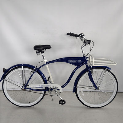 Big Logo Volwassenen 26 inch Single Speed Beach Cruiser Fiets met Front Carrier Optie