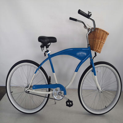 Big Logo Volwassenen 26 inch Single Speed Beach Cruiser Fiets met Front Carrier Optie