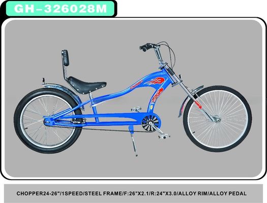 Aanpasbare 24&quot; Low Rider Chopper Bike/Bicycle met stalen kraan in elke kleur