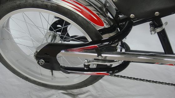 Chopper Bike Black Low Rider Fashion Bike met F Disc Brake R V-Bremstechnologie
