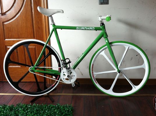Custom kleur vaste versnelling fiets met aluminium legering frame en magnesium legering Teny Wheel