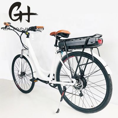 500W/48V/14Ah Achterste rek Lithiumbatterij Elektrische stadsfiets voor vrouwen Lady 35KM/H