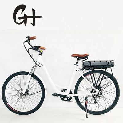 500W/48V/14Ah Achterste rek Lithiumbatterij Elektrische stadsfiets voor vrouwen Lady 35KM/H
