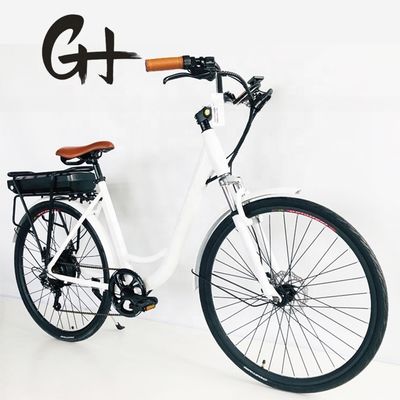 500W/48V/14Ah Achterste rek Lithiumbatterij Elektrische stadsfiets voor vrouwen Lady 35KM/H
