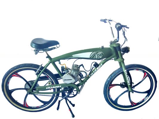 80cc gasfiets gemotoriseerde fiets chopper vork 40-60km/h max. snelheid 2-takt of 4-takt