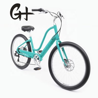 120 kg laadvermogen 29&quot; 3.0 band 7 snelheid aluminium stap door Lady Beach Cruiser fiets