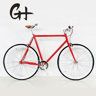 CE-gecertificeerde 700C 4130 CR-MO staal frame fixe versnellingsfiets met kalipersysteem