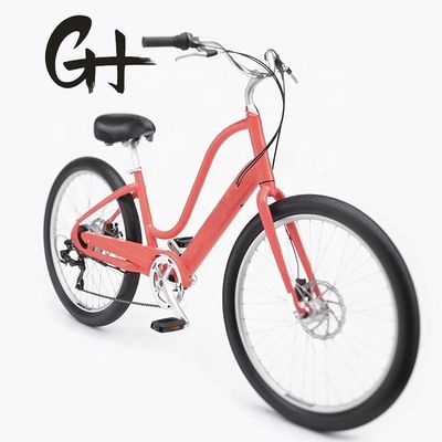 120 kg laadvermogen 29&quot; 3.0 band 7 snelheid aluminium stap door Lady Beach Cruiser fiets