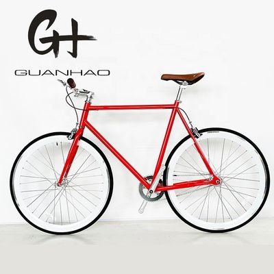 CE-gecertificeerde 700C 4130 CR-MO staal frame fixe versnellingsfiets met kalipersysteem