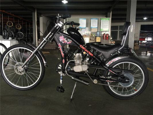 26 Inch Cruiser Motorbike Fiets met 4-takt gasmotor benzine motor kit V rem