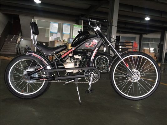 26 Inch Cruiser Motorbike Fiets met 4-takt gasmotor benzine motor kit V rem