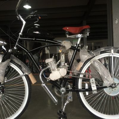 26 Inch Cruiser Motorbike Fiets met 4-takt gasmotor benzine motor kit V rem