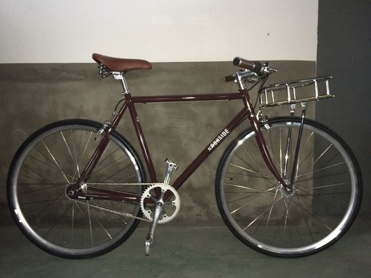 Klemrem 700C OEM Kleur Logo CE Voorste rek Klassieke Sturmey Archer Inner 3S Vintage Mensen City Bike