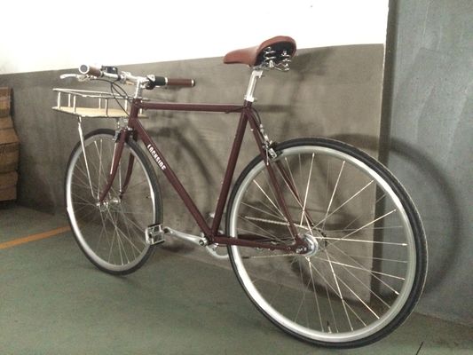 Klemrem 700C OEM Kleur Logo CE Voorste rek Klassieke Sturmey Archer Inner 3S Vintage Mensen City Bike