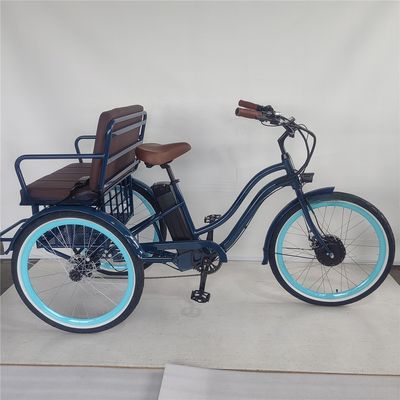 Bafang 750W motor elektrische driewieler met vetband E Drie wielen en passagiersstoel