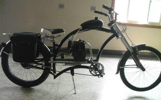Zuid-Amerikaanse 50CC 4-takt gasmotor Motorfiets met ophangvork