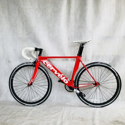 12 kg 700C Single Speed Track Aluminium Frame Fixed Gear Bike met koolstofvezel vork