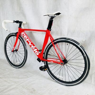 12 kg 700C Single Speed Track Aluminium Frame Fixed Gear Bike met koolstofvezel vork