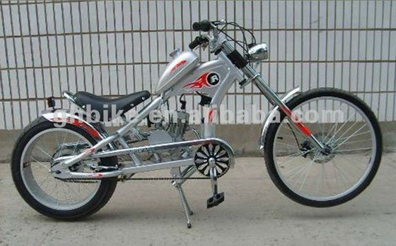 Chopper Fiets Gasfiets met krachtige gasmotor en stalen frame