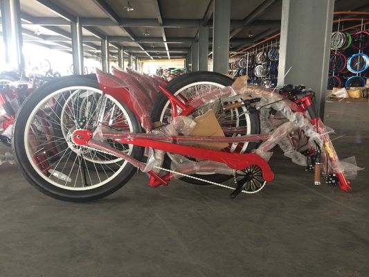 2.2m Long Frame Beach Cruiser Chopper Fiets met 24&quot; 3,0 grote banden en 150kg laadvermogen