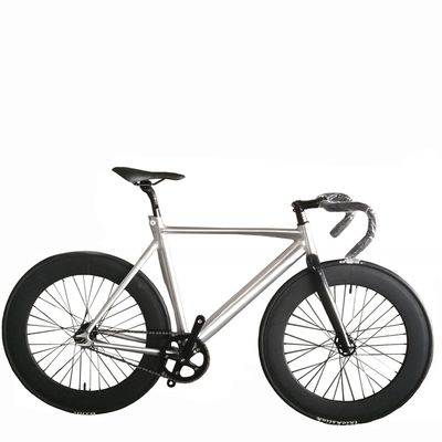 700C CE OEM 7005 Aluminium legering vaste versnelling Single Speed Volwassen 80MM Rim Carbon Fork Track Bike