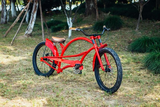 2.2m Long Frame Beach Cruiser Chopper Fiets met 24&quot; 3,0 grote banden en 150kg laadvermogen