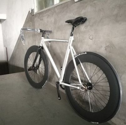 700C CE OEM 7005 Aluminium legering vaste versnelling Single Speed Volwassen 80MM Rim Carbon Fork Track Bike