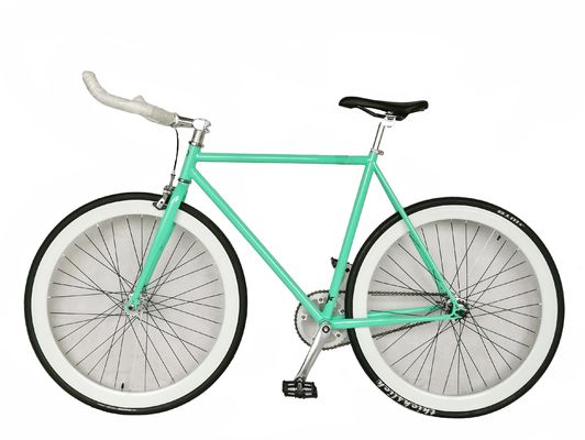 700C Groene kleur Fixies Gear Bike Amerikaanse fiets met hard frame Niet-achterafdempende