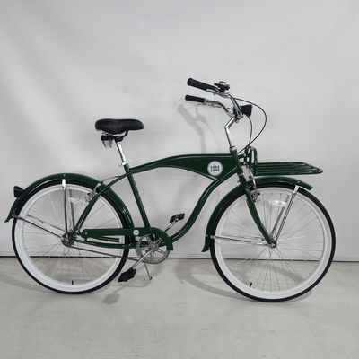 Steel Fork Material Volwassenen Single Speed Men Beach Cruiser Bike 26 inch voor promotie