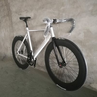 700C CE lichtgewicht aluminium 7075 frame koolstofvezel vork single speed vaste versnellingsbak