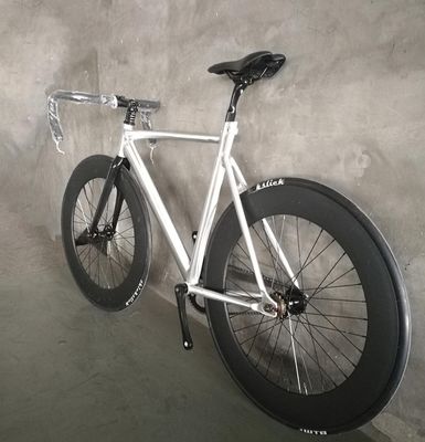 700C CE lichtgewicht aluminium 7075 frame koolstofvezel vork single speed vaste versnellingsbak