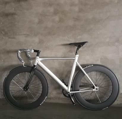 700C CE lichtgewicht aluminium 7075 frame koolstofvezel vork single speed vaste versnellingsbak