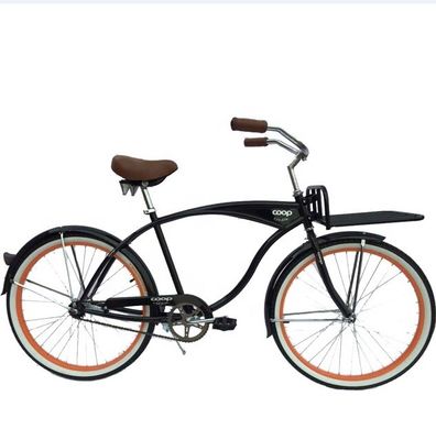 26&quot; wielgrootte volwassen strandcruiser fiets in groene kleur met achterpedaalrem