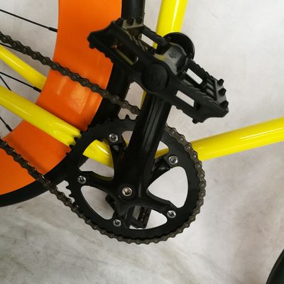 CE goedgekeurde 700C 80MM grote velg kleurrijke single speed vaste versnellingsfiets met 1,6m legering stam