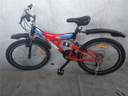 Stalen frame 18 snelheid bergafwaarts MTB Cycle Full Dual Suspension Mountain Bike 24 voor OEM
