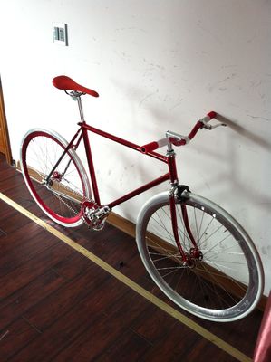 700C gesjouwd 4310 CR-MO stalen frame vork, vintage single speed racefiets met vaste versnelling