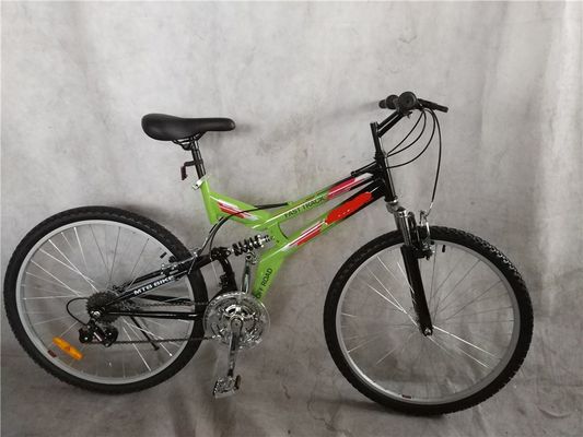 Stalen frame 18 snelheid bergafwaarts MTB Cycle Full Dual Suspension Mountain Bike 24 voor OEM