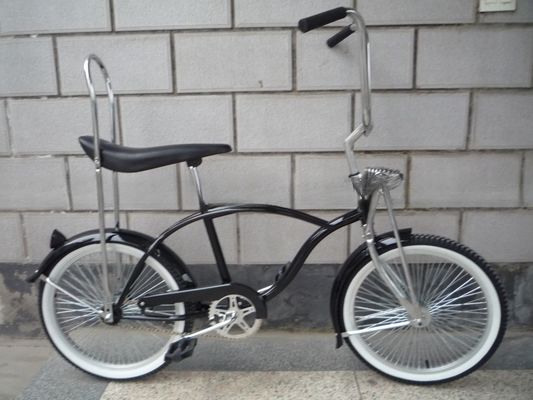Steel Fork 20 Inch Volwassenen Zwarte Kleur Kinderen Sportgoederen Kinderen Beach Cruiser Lowrider Bike