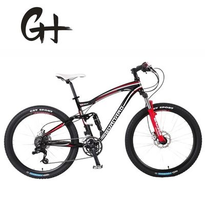 26&quot; OEM Customized USA CE Volwassenen 24 snelheden Aluminium Full Suspension Mountain Bike