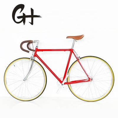 Cr-Mo Steel Frame Fixie fiets met klassiek gespannen frame en 11kg lichtgewicht ontwerp